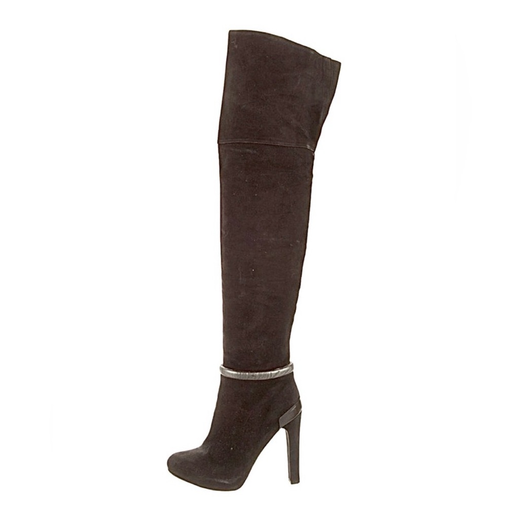 Fendi – Over-the-Knee Suede Boots – Brown – Size 40 (US 9.5)